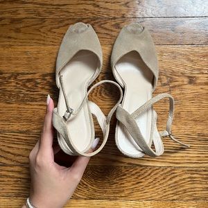 Maryam Nassir Zadeh Suede Sandal w Ankle strap